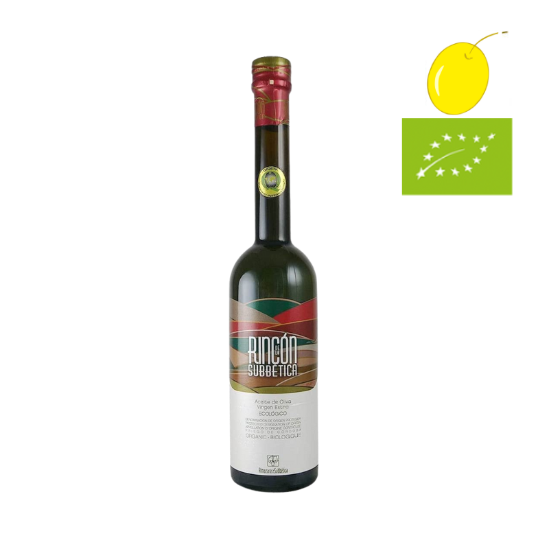 Rincón de la Subbética Organic EVOO Hojiblanca 250ml, Extra Virgin Olive Oil, D.O. Priego de Córdoba